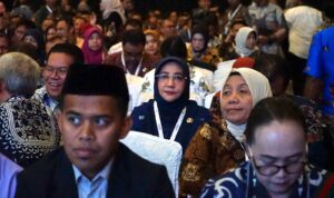 Bupati Berau, Sri Juniarsih, menghadiri Rakornas Kepegawaian yang digelar BKN di Hotel Pullman Jakarta Central Park, Rabu (19/11/2025).