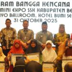 Wakil Bupati Berau, Gamalis, saat kegiatan Gebyar Apresiasi Program Bangga Kencana III di Ballroom Hotel Bumi Segah, Jumat (31/10/2025).