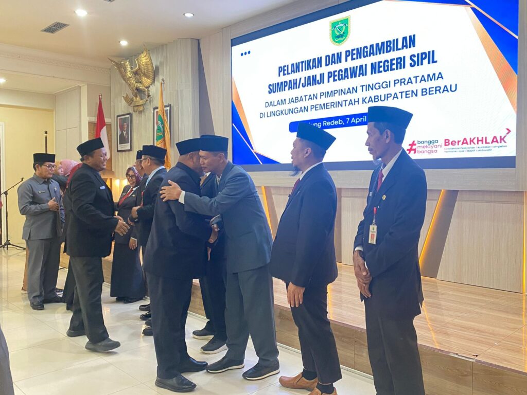 Kepala OPD baru yang dilantik Bupati Berau, Sri Juniarsih, Bupati Berau, Sri Juniarsih, Selasa (7/4/2026).