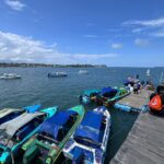 Transportasi laut dengan speedboat menuju Pulau Derawan, Berau.
